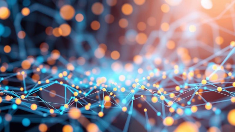 Red digital conectada que simboliza la transformación digital de las empresas y la adopción de inteligencia artificial en procesos corporativos.